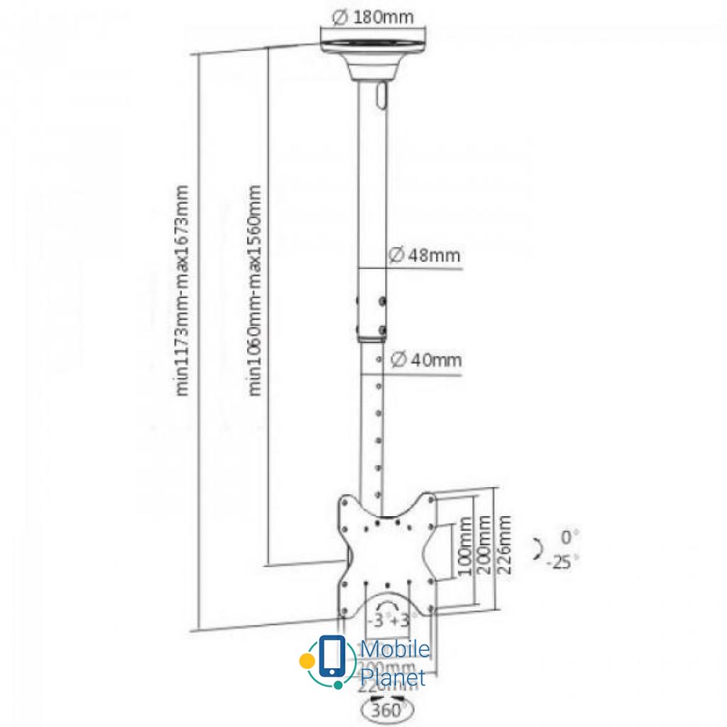 ITech Celb-52L Тип: поворотно-наклонный;