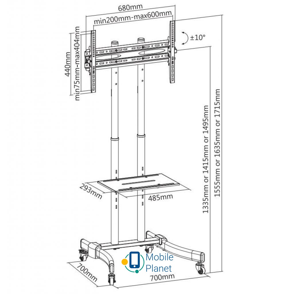 ITech T1030T (UA) Тип: на підлозі; Навантаження: до