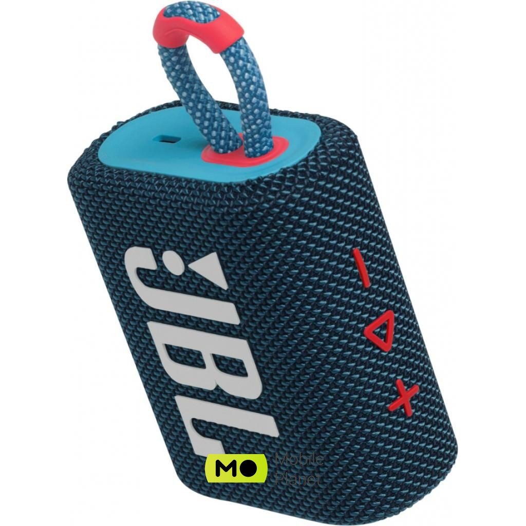 JBL Go 3 Blue Coral (JBLGO3BLUP) Тип: портативні колонки;