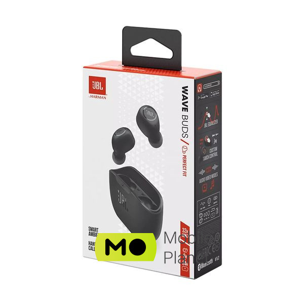 JBL Wave Buds TWS Black (JBLWBUDSBLK) Тип пристрою: гарнітура; Тип: TWS