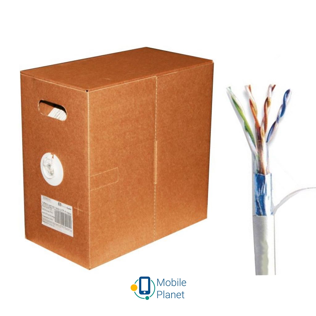 Кабель мережевий FTP 305м cat.5e Premium Atcom (3802) (UA) Тип кабелю: FTP; Довжина: 305 м;