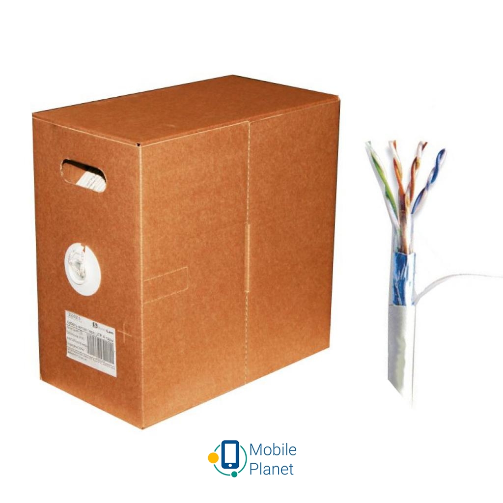 Кабель мережевий FTP 305м cat.5e Standart Atcom (3801) (UA) Тип кабелю: FTP; Довжина: 305 м;