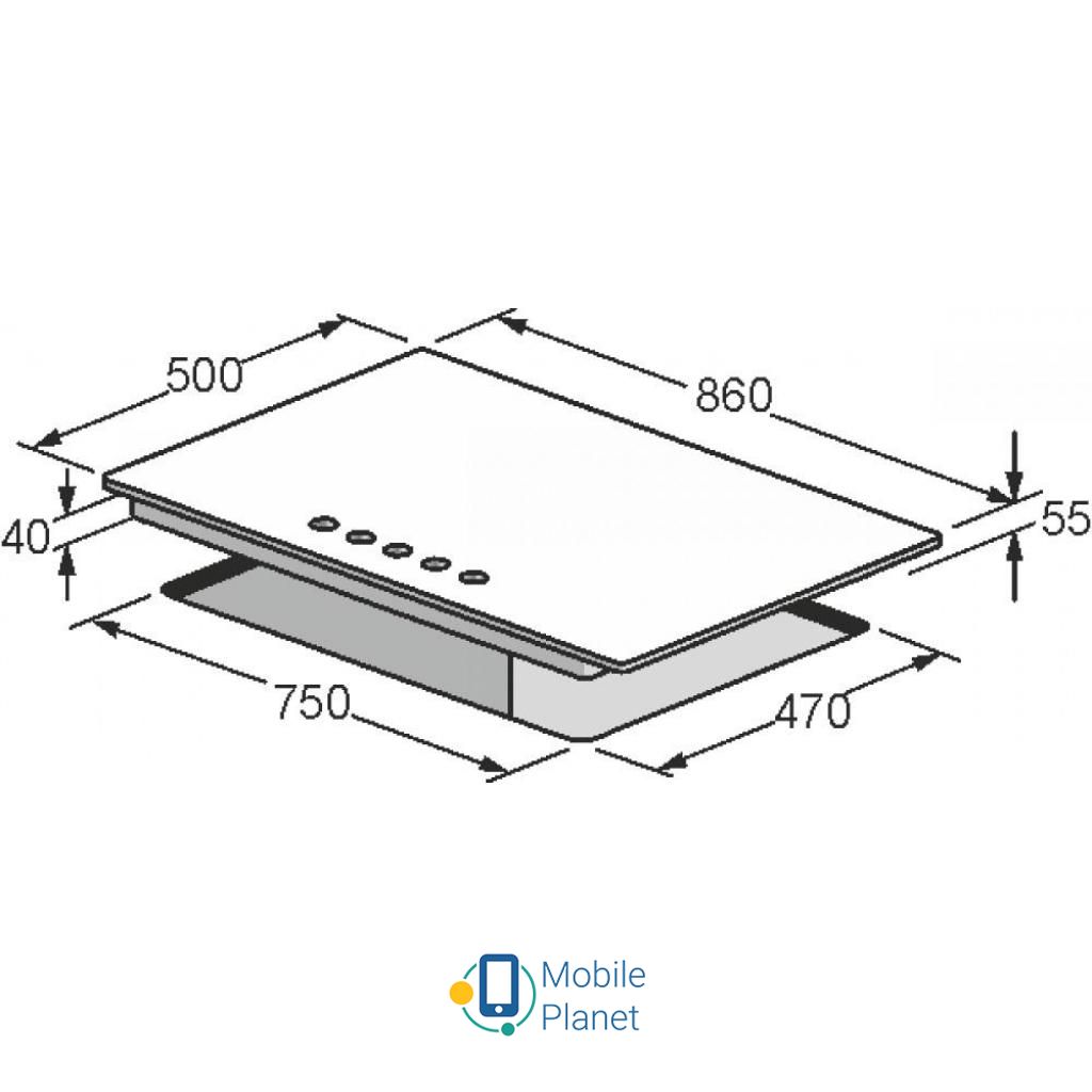 Kaiser KG9325EMTURBO (UA) Тип поверхні газова