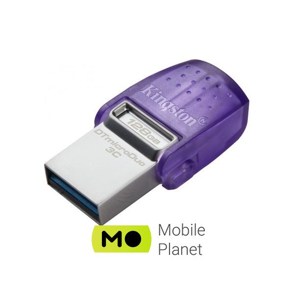Kingston 128GB DataTraveler microDuo 3C USB 3.2/Type C (DTDUO3CG3/128GB) Тип: Суперкомпактні; Об'єм