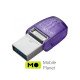 Kingston 128GB DataTraveler microDuo 3C USB 3.2/Type C (DTDUO3CG3/128GB)
