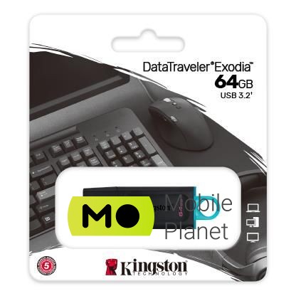 Kingston DT Exodia (DTX / 64GB) Інтерфейс підключення: USB 3.2 / Gen1;