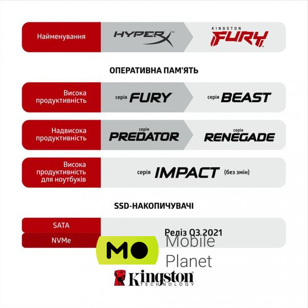 Kingston FURY 32 GB DDR4 3200 MHz Beast (KF432C16BB / 32) (UA) Обсяг, ГБ 32