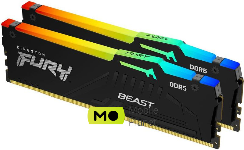 Kingston FURY 64GB (2x32GB) 6000MHz CL36 Beast RGB EXPO (KF560C36BBEAK2-64) EU Серія: Beast RGB; Тип пам'яті: DDR5;