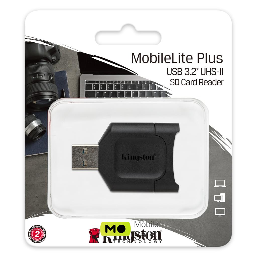 Kingston USB 3.1 SDHC/SDXC UHS-II MobileLite Plus (MLP) (UA) Тип: внешний USB 3.1; Цвет: черный;