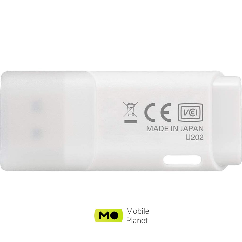 KIOXIA 32GB U202 White USB 2.0 (LU202W032GG4) (UA) Інтерфейс USB 2.0