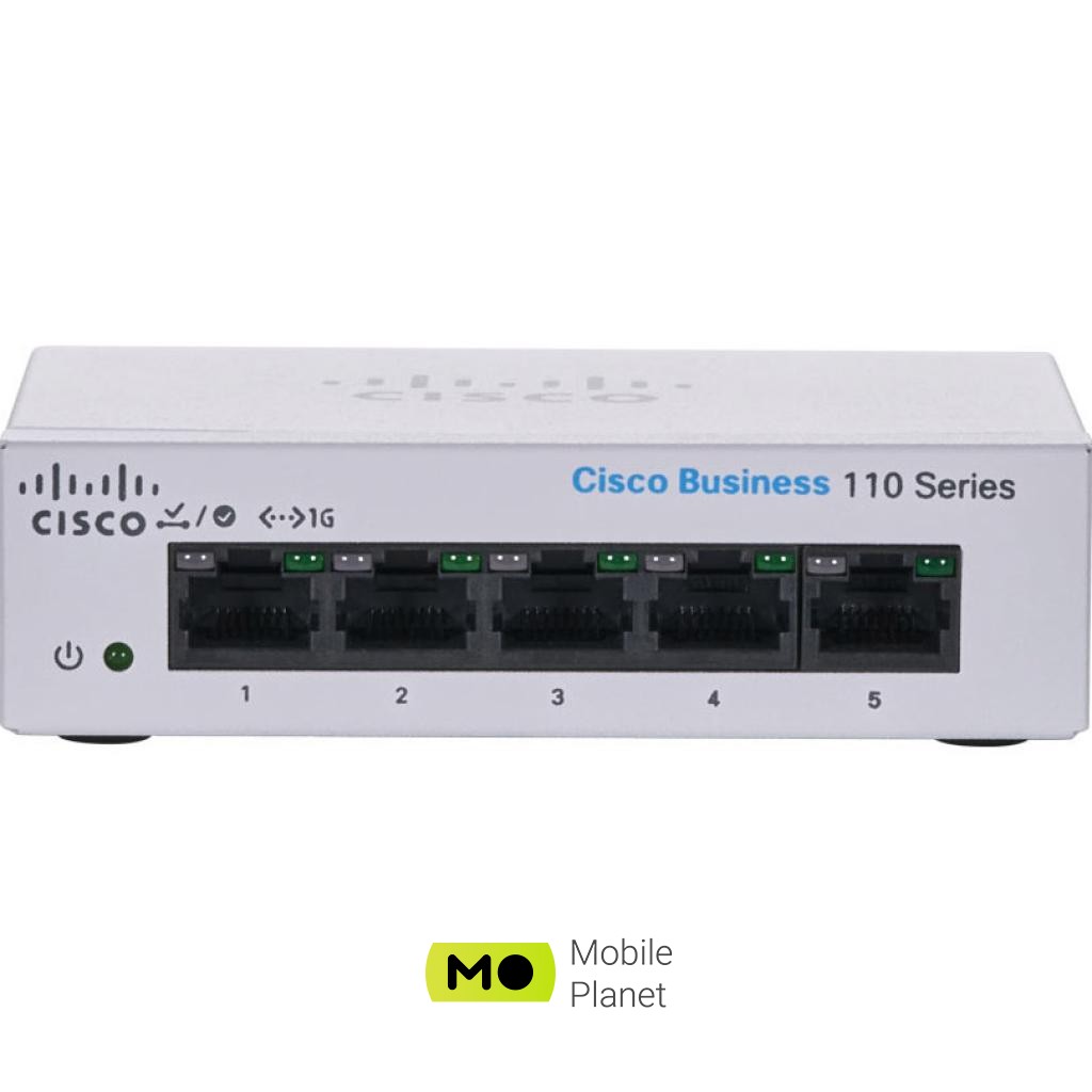 Комутатор мережевий Cisco CBS110-5T-D-EU Форм-фактор у стійку