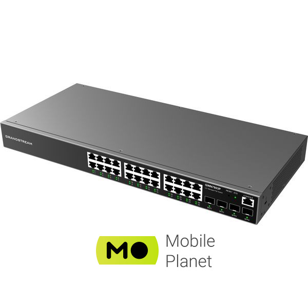 Комутатор мережевий Grandstream GWN7803P (UA) Тип: керований 2-го рівня;