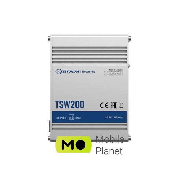 Коммутатор сетевой Teltonika TSW200 (UA) Порты SFP ,  Gigabit Ethernet