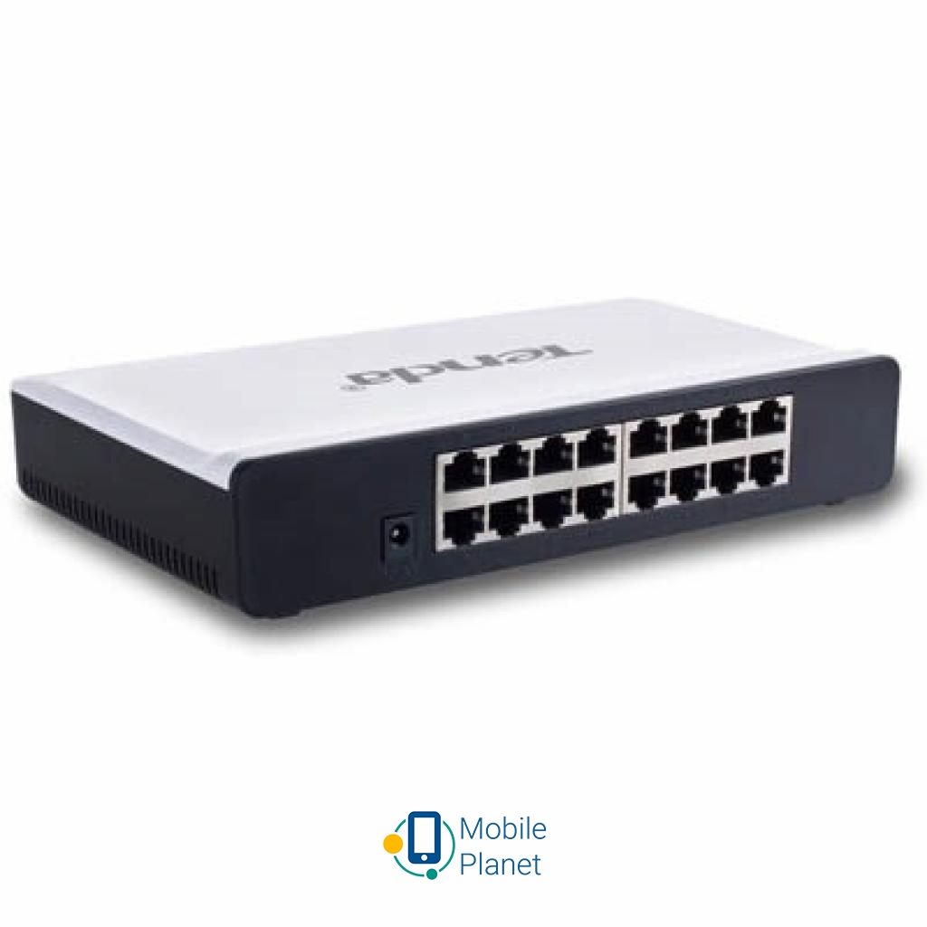 Коммутатор сетевой TENDA S16 (UA) Тип: неуправляемый; Форм-фактор: