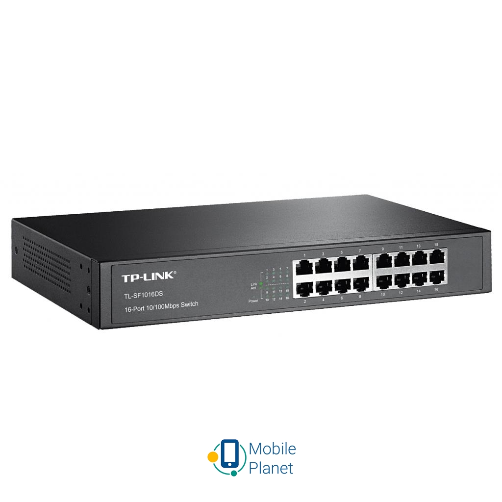 Коммутатор сетевой TP-Link TL-SF1016DS Модель TL-SF1016DS