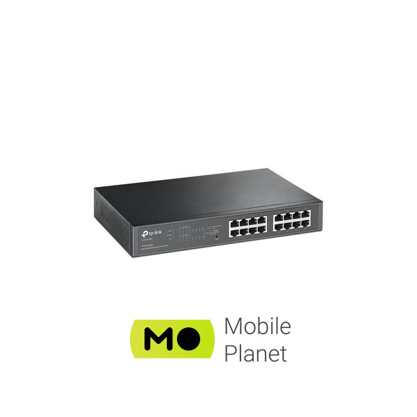 Комутатор мережний TP-Link TL-SG1016PE (UA) Кількість портів 16
