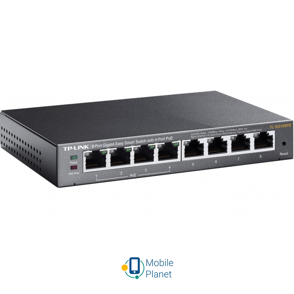 Коммутатор сетевой TP-Link TL-SG108PE Артикул TL-SG108PE