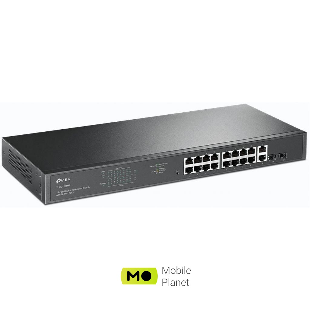 Коммутатор сетевой TP-Link TL-SG1218MP (UA) Тип: неуправляемый; Количество