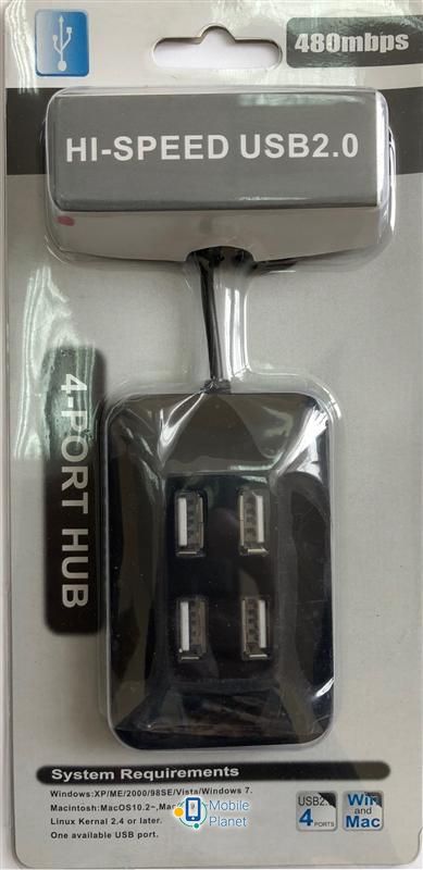 Концентратор USB2.0 Atcom TD1004 (9579) 4хUSB2.0 Тип USB hub