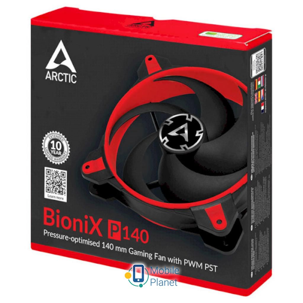 Кулер для корпуса Arctic BioniX P140 Red (ACFAN00127A) (UA) Кількість вентиляторів: 1;