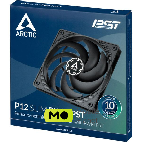 Кулер для корпуса Arctic P12 Slim PWM PST (ACFAN00187A) (UA) Номинальная скорость вращения вентиляторов 300RPM