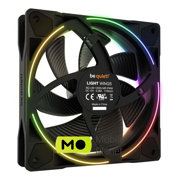 Кулер для корпуса Be quiet! Light Wings 120mm PWM 3 pcs (BL076) (UA) Тип разъема подключения 4-pin