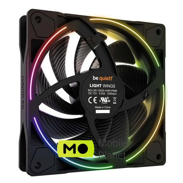 Кулер для корпуса Be quiet! Light Wings 120mm PWM high-speed 3 pcs (BL077) (UA) Тип разъема подключения 4-pin, 3-pin