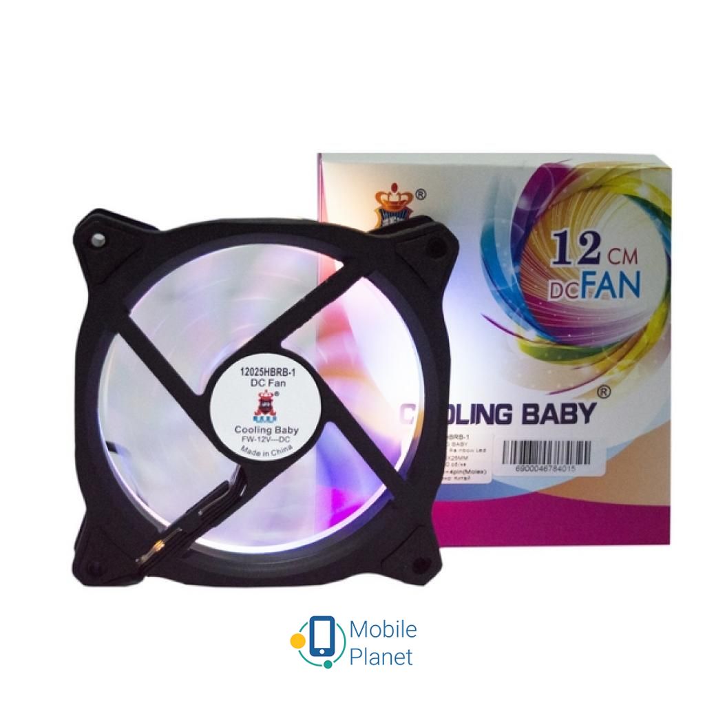 Кулер для корпуса Cooling Baby RAINBOW 1 (12025HBRB-1) (UA) Количество вентиляторов: 1;
