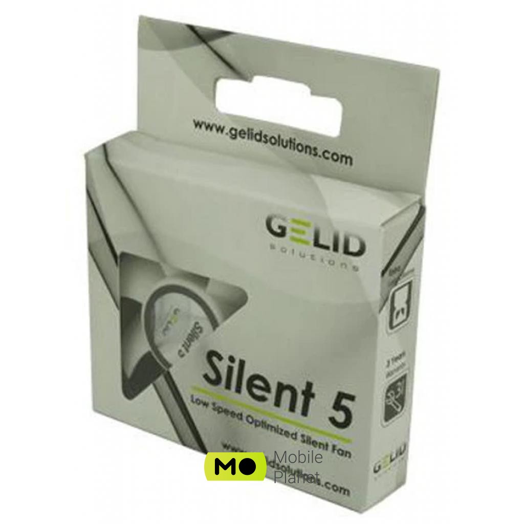 Кулер для корпуса GELID Solutions Silent 5 50 mm (FN-SX05-40) (UA) Воздушный поток 12.9 CFM