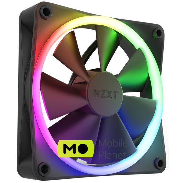 Кулер для корпуса NZXT F140RGB Twin (Black) (RF-R14DF-B1) (UA) Номинальная скорость вращения 500RPM