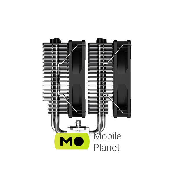 Кулер для процесора ID-Cooling SE-206-XT Black Кількість вентиляторів 2