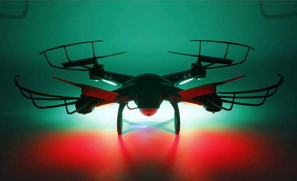 Квадрокоптер р/у WL Toys Q222G Spaceship с барометром и FPV системой (черный) (WL-Q222G-B)