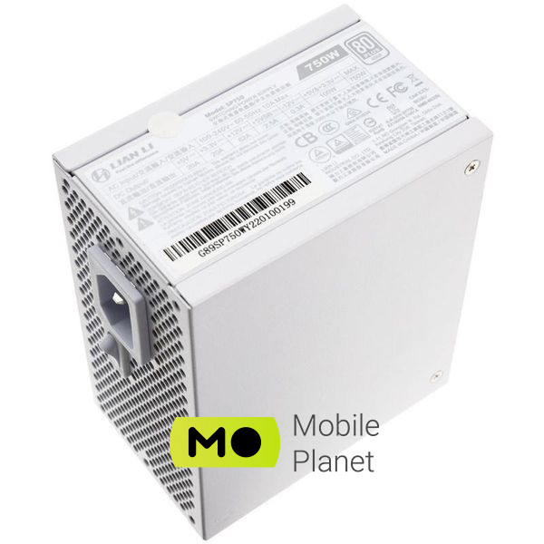 Lian Li SP750 750W 80 Plus Gold (SP750W) EU Рознімання  ЦП 4+4 (8) PIN-код - 2 шт; PCI-E 2.0 6+2 (8) PIN-код - 3 ПК; Molex 4-pin - 4 шт; SATA – 8 шт; EPS12V 20+4 (24) PIN - 1 елемент