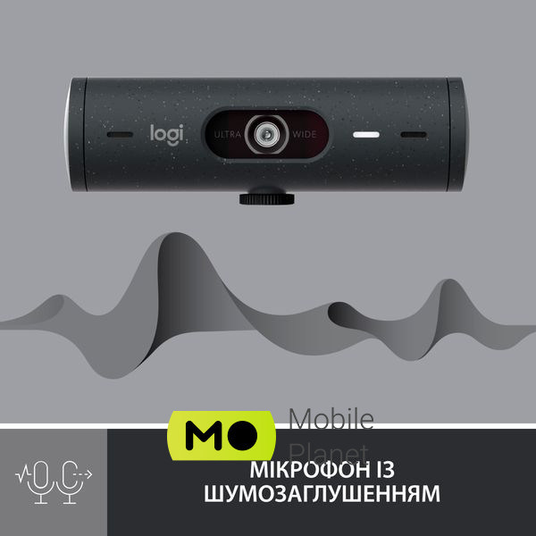 Logitech Brio 500 Graphite (960-001422) Кут огляду 90 °