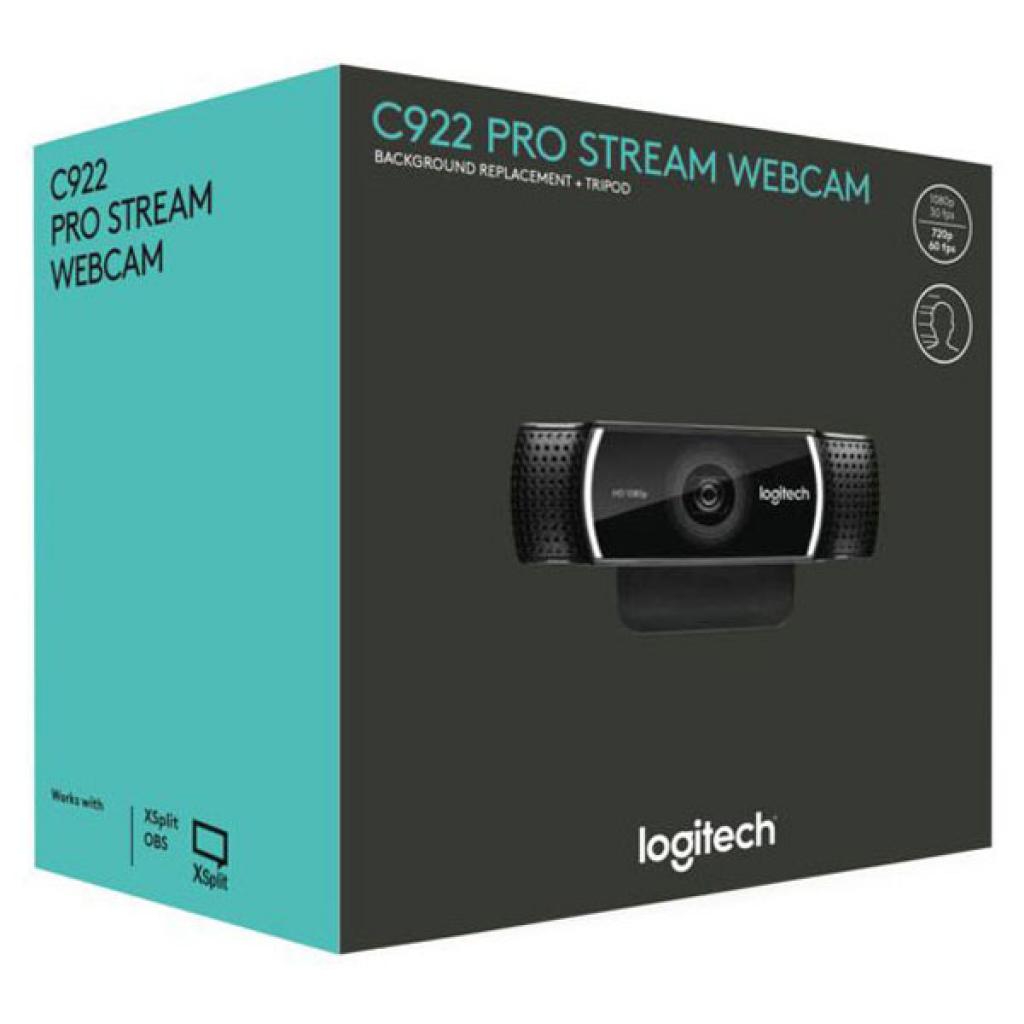 Logitech C922 Pro Stream (960-001088) Тип: Універсальні; Дозвіл відео: