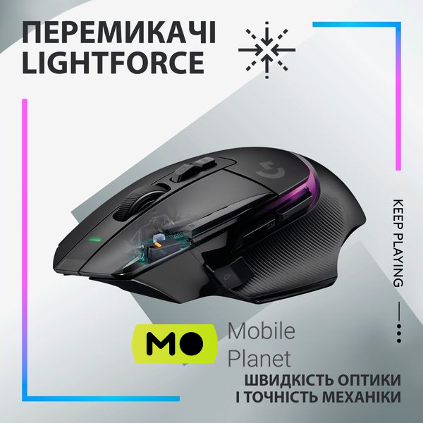 Logitech G502 X Plus Wireless Black (910-006162) Кількість кнопок 11