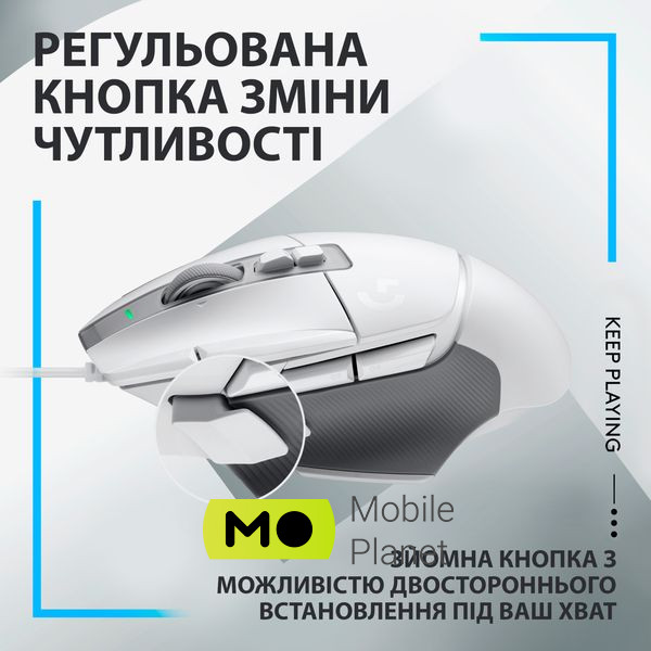 Logitech G502 X USB White (910-006146) (UA) Тип: Геймерские; Назначение: для