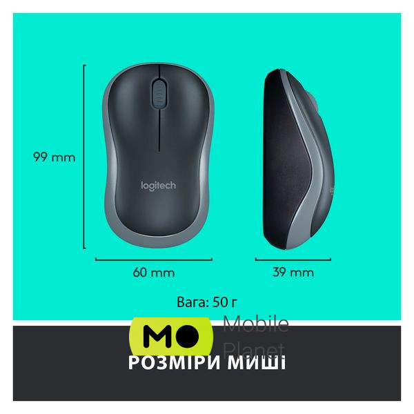 Logitech MK270 Wireless UA Black (920-004508) (UA) Интерфейс подключения радио