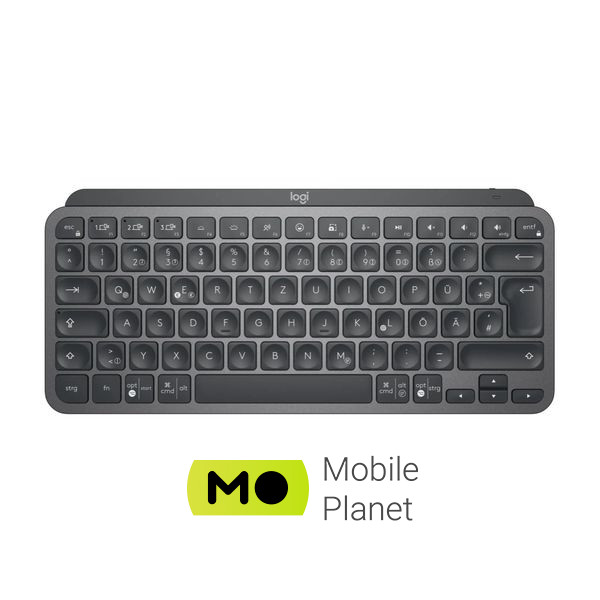 Logitech MX Keys Mini для UA Graphite Business (920-011061) (UA) Інтерфейс підключення радіо, Bluetooth