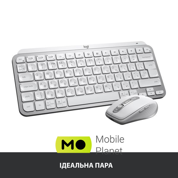 Logitech MX Keys Mini Wireless Illuminated UA Pale Grey (920-010499) (UA) Тип: с подсветкой,