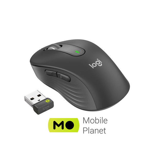 Logitech Signature M650 L Wireless Mouse for Business Graphite (910-006348) (UA) Тип: Класичні; Підключення: