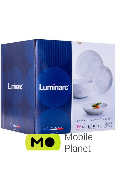 Luminarc Diwali Marble Granit, 19 предметів (Q0217) (UA) Количество персон 6