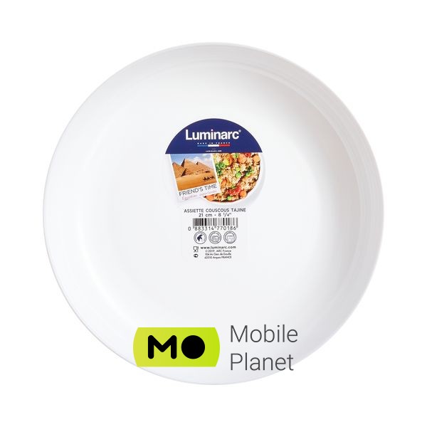 Luminarc FRIENDS TIME WHITE (P6281) (UA) Размеры, см 21