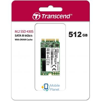 M.2 2242 512GB Transcend (TS512GMTS430S) (UA) Тип: внутренний; Объём памяти: 512