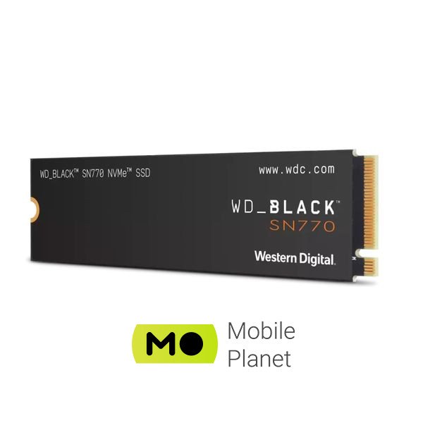 M.2 2280 2TB SN770 BLACK WD (WDS200T3X0E) (UA) Об'єм пам'яті 2 TB