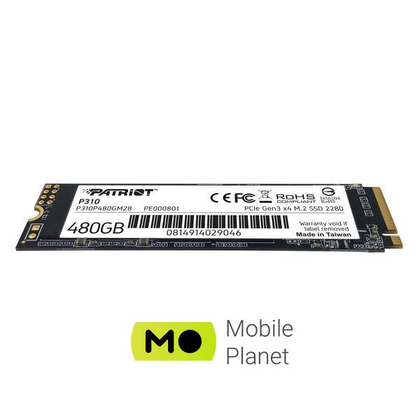 M.2 2280 480GB Patriot (P310P480GM28) (UA) Форм-фактор M.2