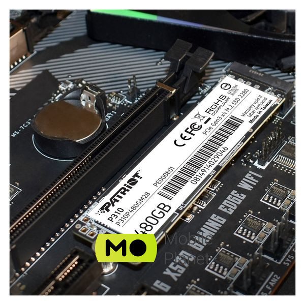 M.2 2280 480GB Patriot (P310P480GM28) (UA) Об'єм пам'яті 480 GB
