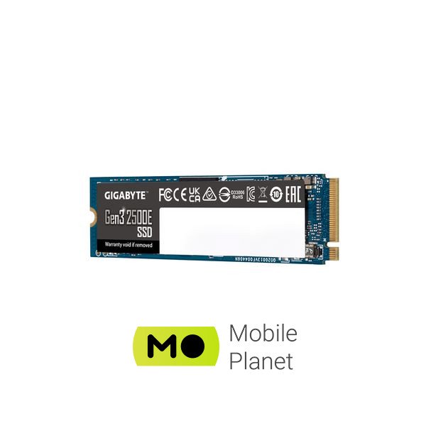 M.2 2280 500GB GIGABYTE (G325E500G) (UA) Тип флеш-пам'яті 3D TLC