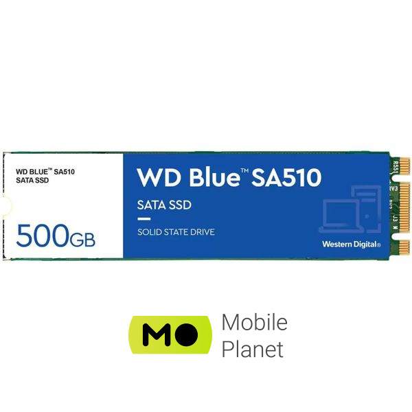 M.2 2280 500GB SA510 WD (WDS500G3B0B) (UA) Тип накопителя: внутренний;
