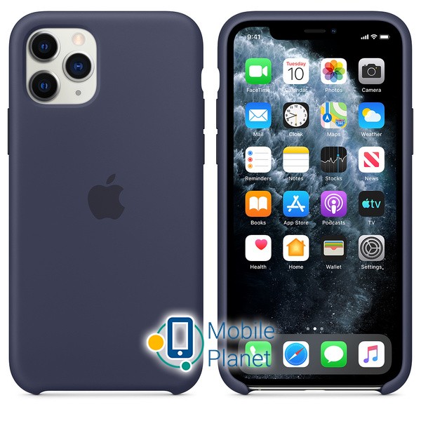 Аксессуар для iPhone Apple Silicone Case Midnight Blue (MWYJ2) for 11 PRO Цвет синий